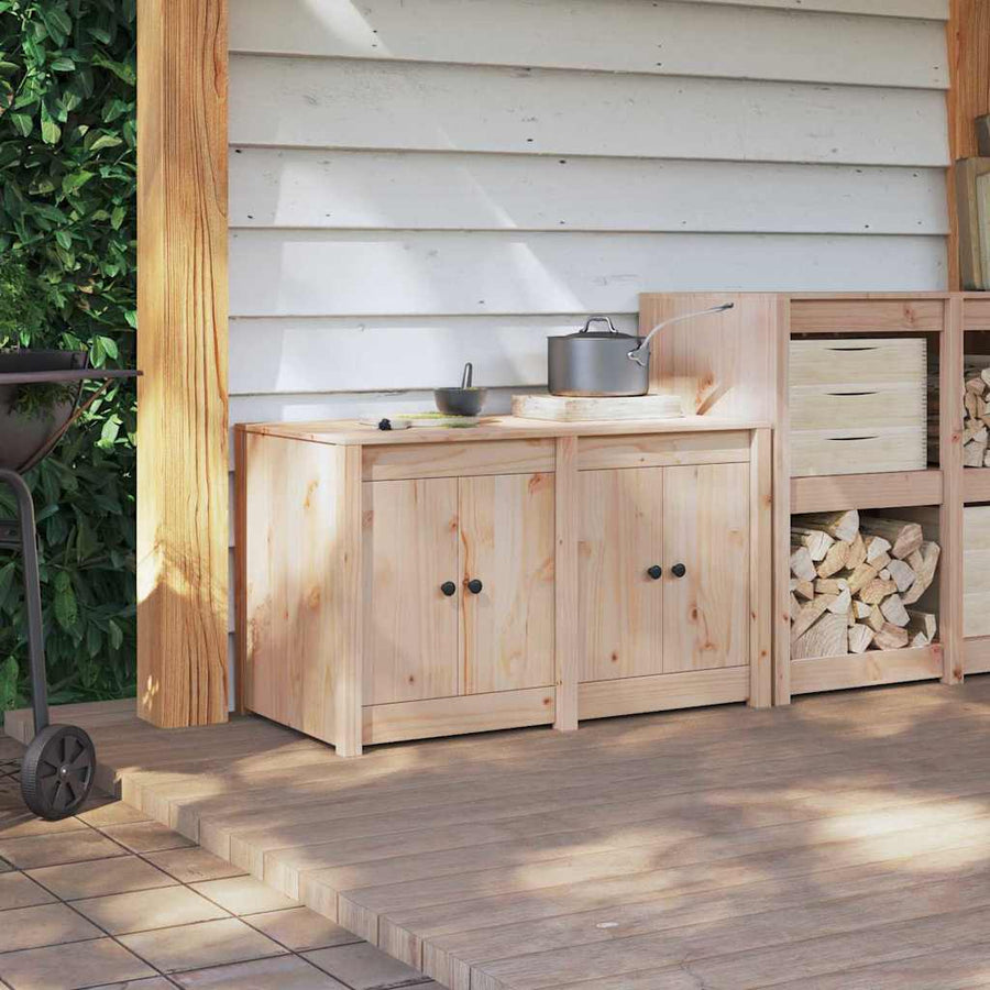 Keukenkast Bruin Eiken 106 x 55 x 64 cm Massief grenenhout