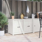 Kitchen cabinet with shelf White 106 x 55 x 64 cm Solid pine wood