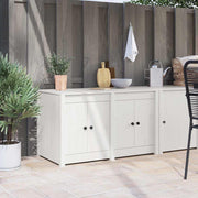 Keukenkast 106x55x64 cm massief grenenhout wit