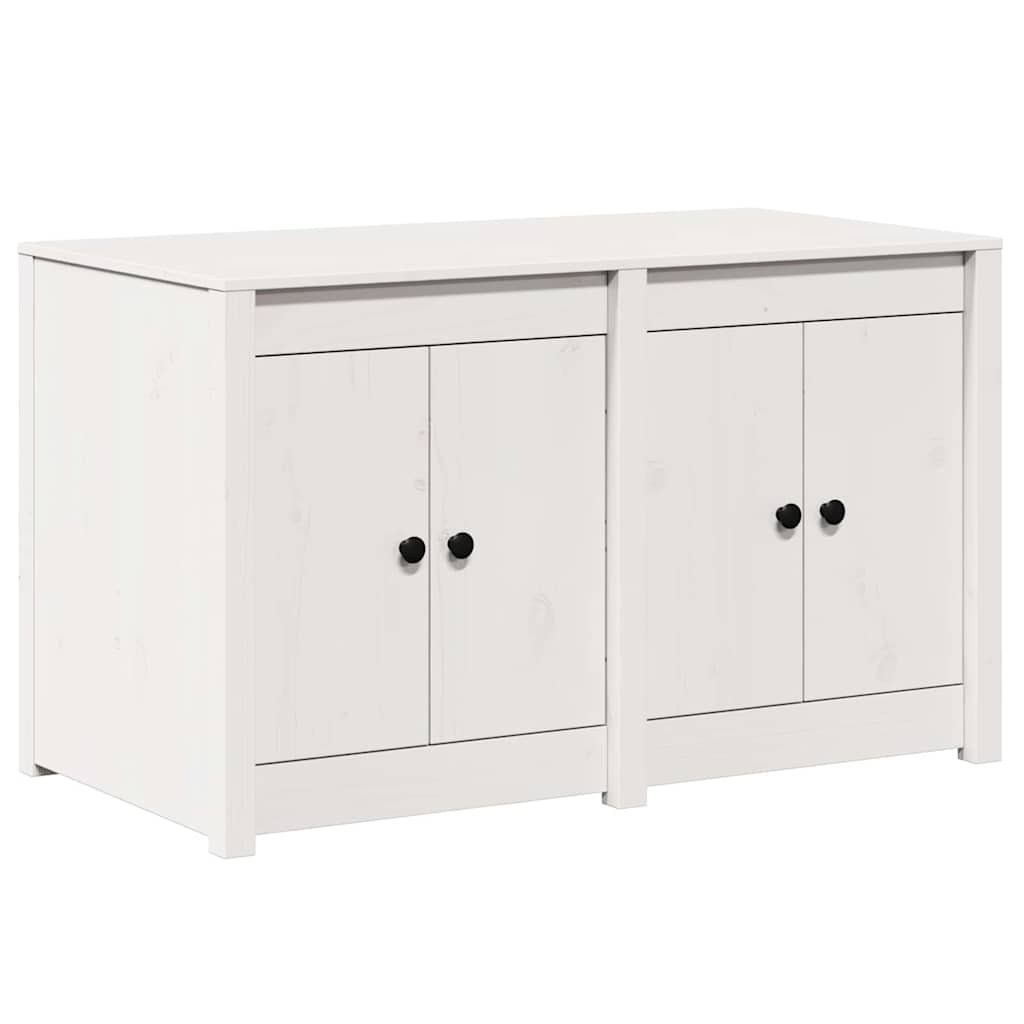 Keukenkast met plank Wit 106 x 55 x 64 cm Massief grenenhout