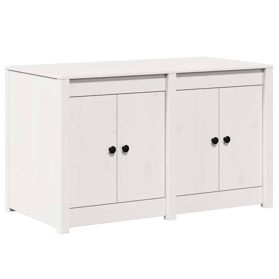 Keukenkast met plank Wit 106 x 55 x 64 cm Massief grenenhout