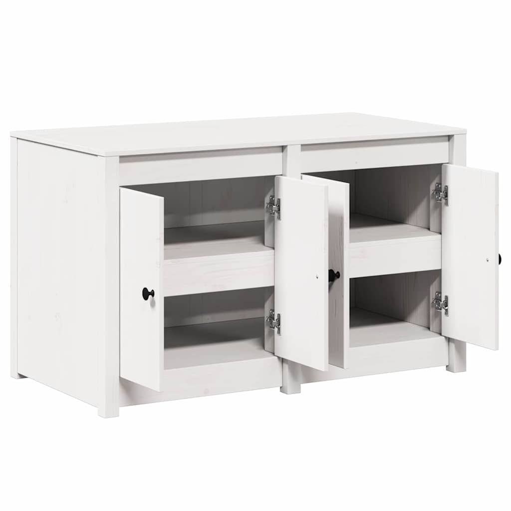 Keukenkast met plank Wit 106 x 55 x 64 cm Massief grenenhout