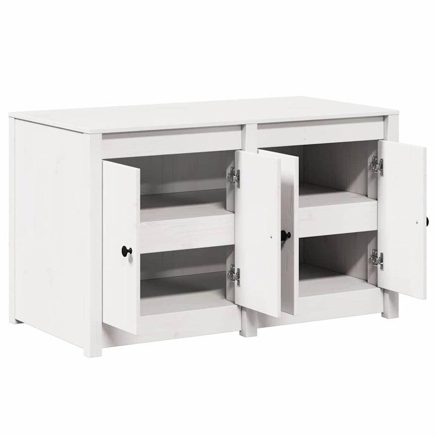 Keukenkast met plank Wit 106 x 55 x 64 cm Massief grenenhout
