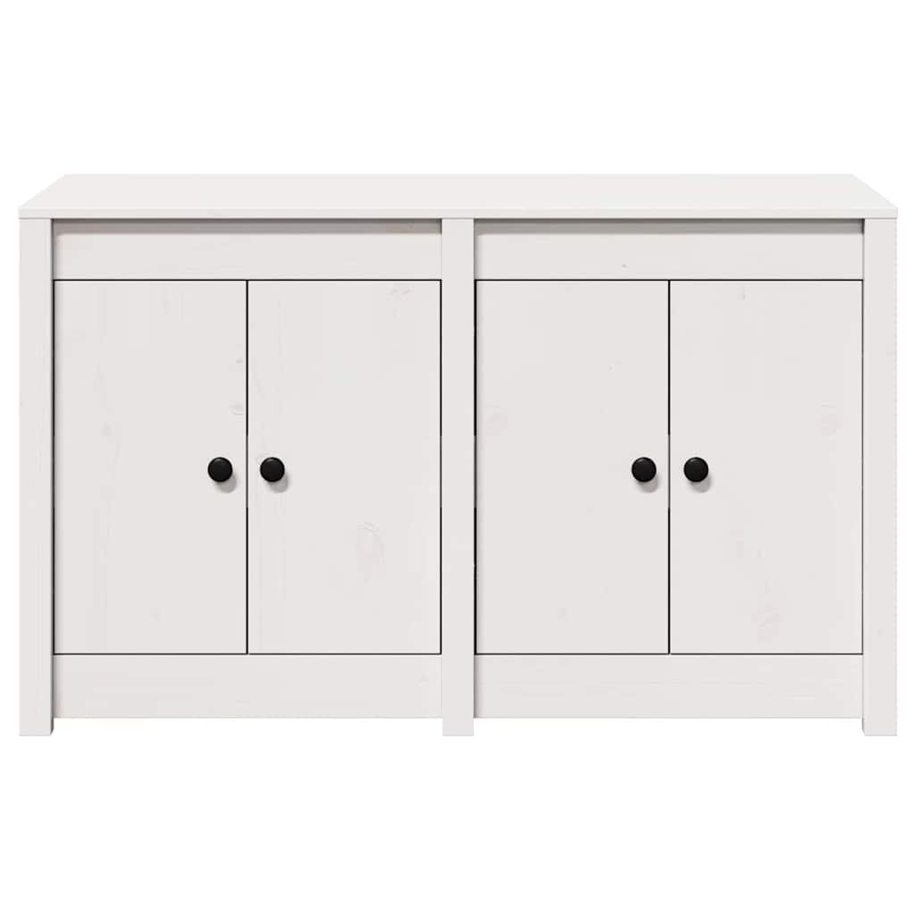 Keukenkast met plank Wit 106 x 55 x 64 cm Massief grenenhout