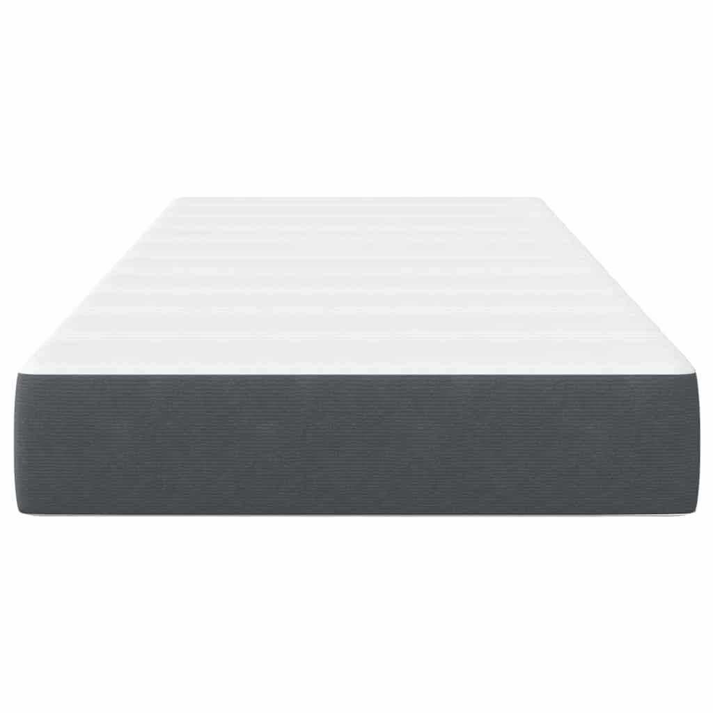 Bedmatras met matras Grijs 80 x 200 cm Stof