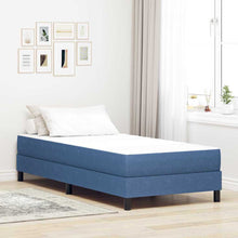 Bedmatras met matras Blauw 90 x 190 cm Stof