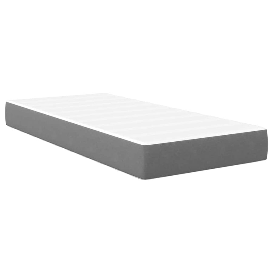 Bedmatras met matras Lichtgrijs 90 x 200 cm Stof