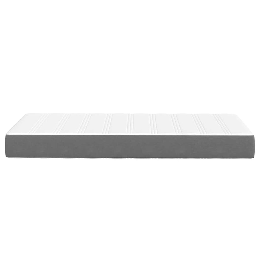 Bedmatras met matras Lichtgrijs 90 x 200 cm Stof
