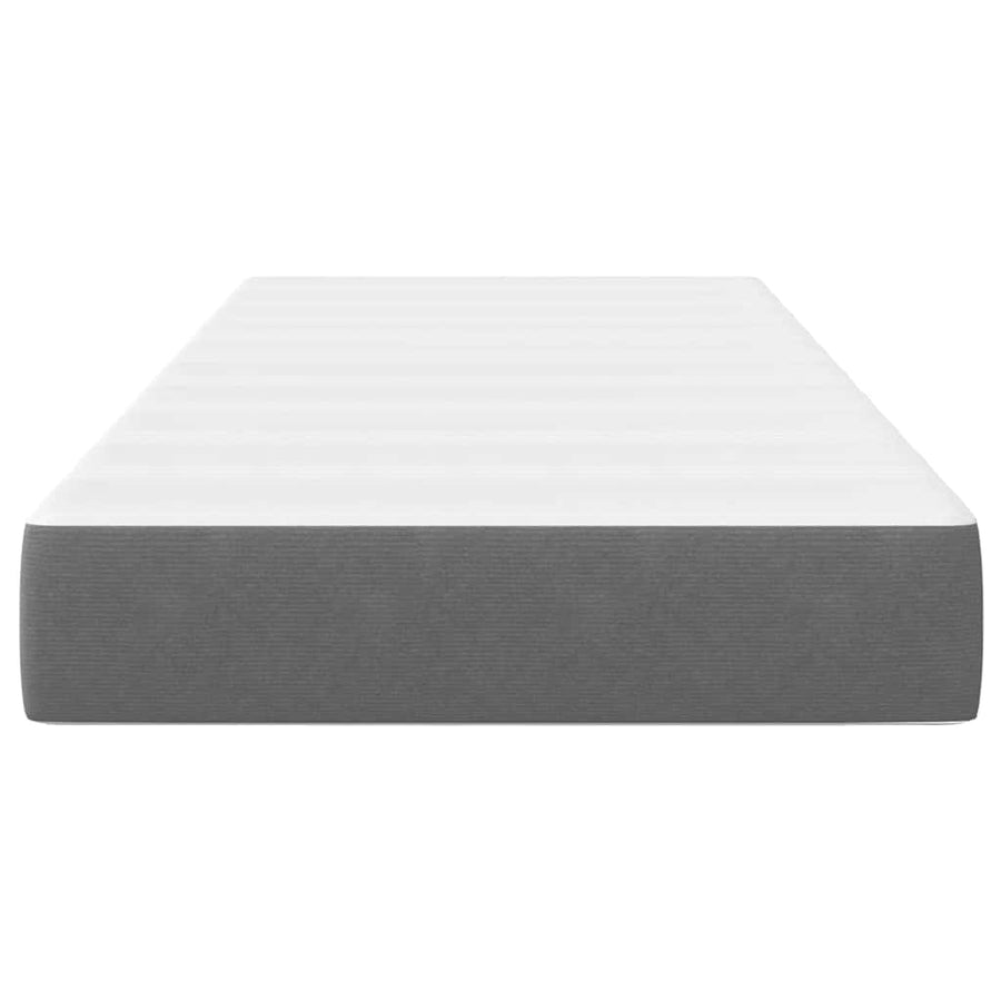 Bedmatras met matras Lichtgrijs 90 x 200 cm Stof