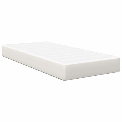 Bedmatras met matras Crème 90 x 200 cm Stof