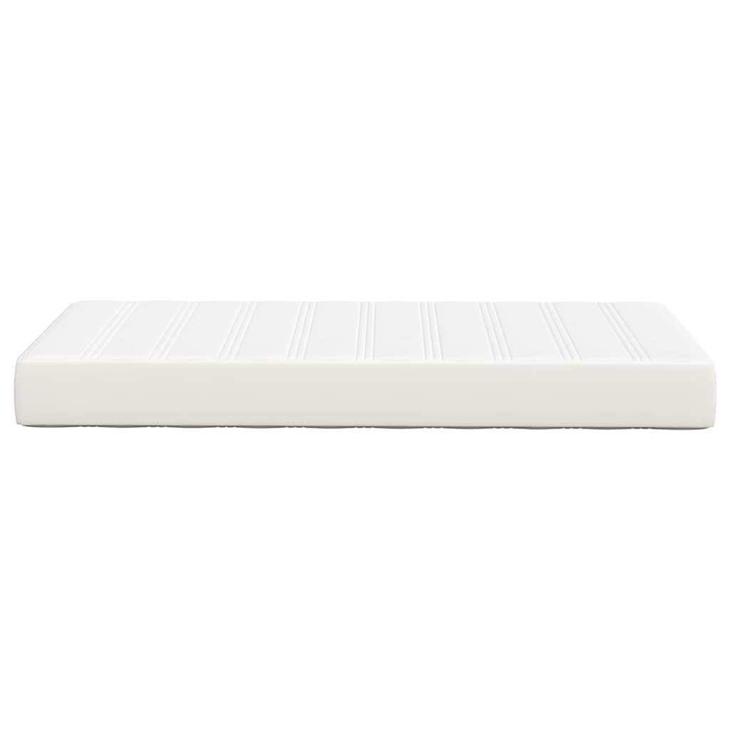 Bedmatras met matras Crème 90 x 200 cm Stof