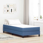 Bedmatras 90x200 cm blauw stof