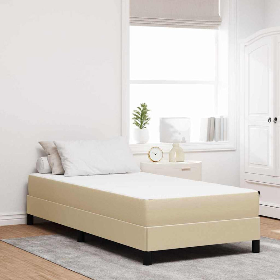Bedmatras met matras Saliegroen 90 x 200 cm Stof