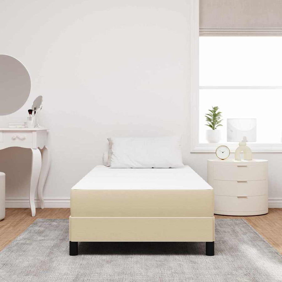 Bedmatras met matras Saliegroen 90 x 200 cm Stof