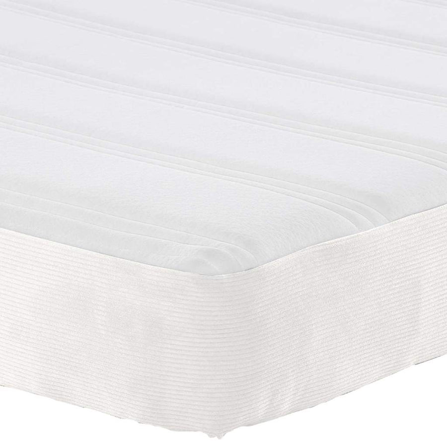 Bedmatras met matras Crème 100 x 200 cm Stof