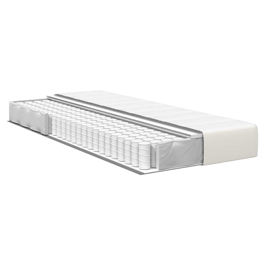 Bedmatras met matras Crème 100 x 200 cm Stof