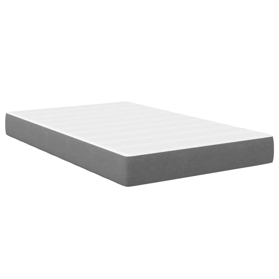 Bedmatras met matras Lichtgrijs 120 x 190 cm Stof