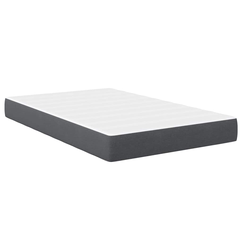Bedmatras met matras Grijs 120 x 190 cm Stof