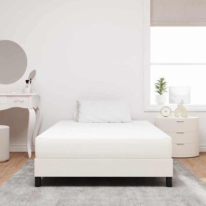 Bedmatras met matras Crème 120 x 190 cm Stof