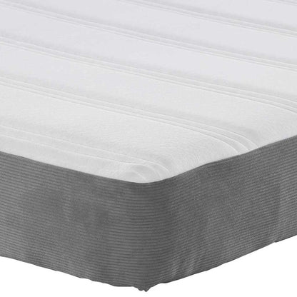 Bedmatras met matras Lichtgrijs 120 x 200 cm Stof
