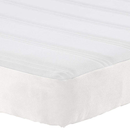 Bedmatras met matras Crème 120 x 200 cm Stof