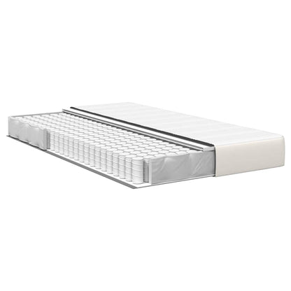 Bedmatras met matras Crème 120 x 200 cm Stof
