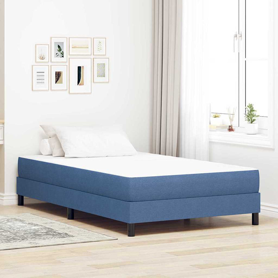 Bedmatras met matras Blauw 120 x 200 cm Stof