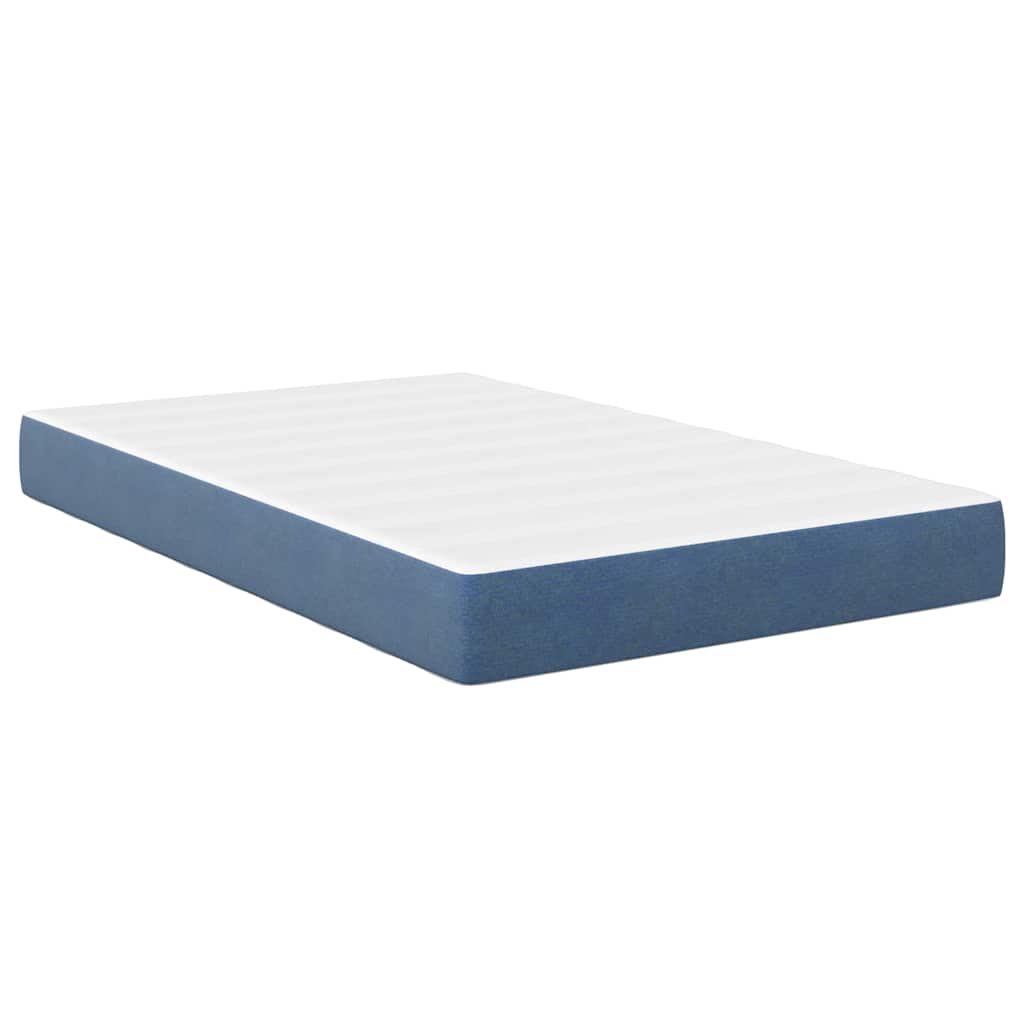 Bedmatras met matras Blauw 120 x 200 cm Stof