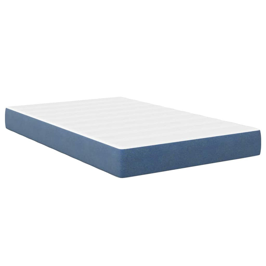Bedmatras met matras Blauw 120 x 200 cm Stof
