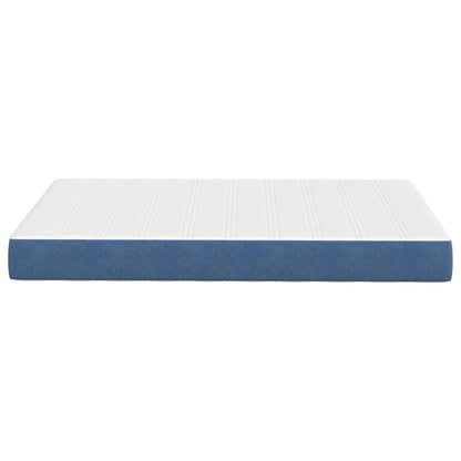 Bedmatras met matras Blauw 120 x 200 cm Stof