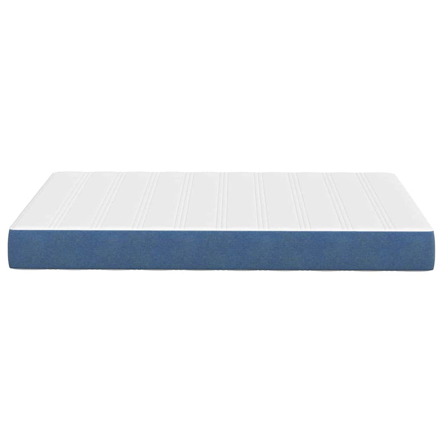 Bedmatras met matras Blauw 120 x 200 cm Stof