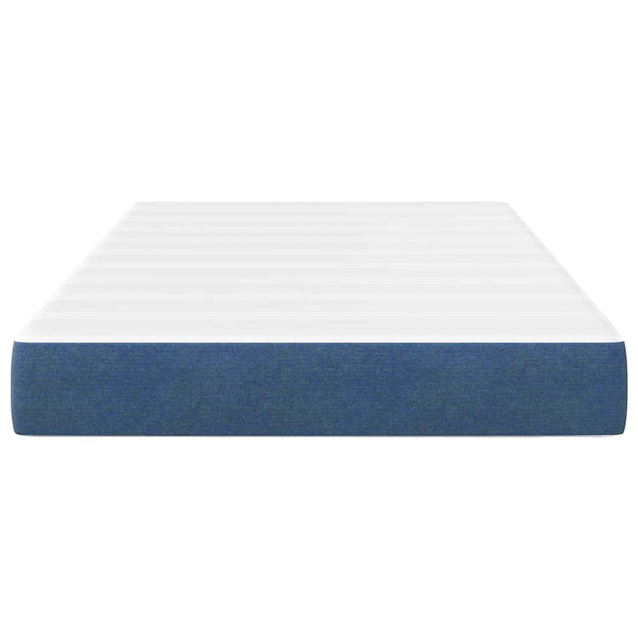 Bedmatras met matras Blauw 120 x 200 cm Stof