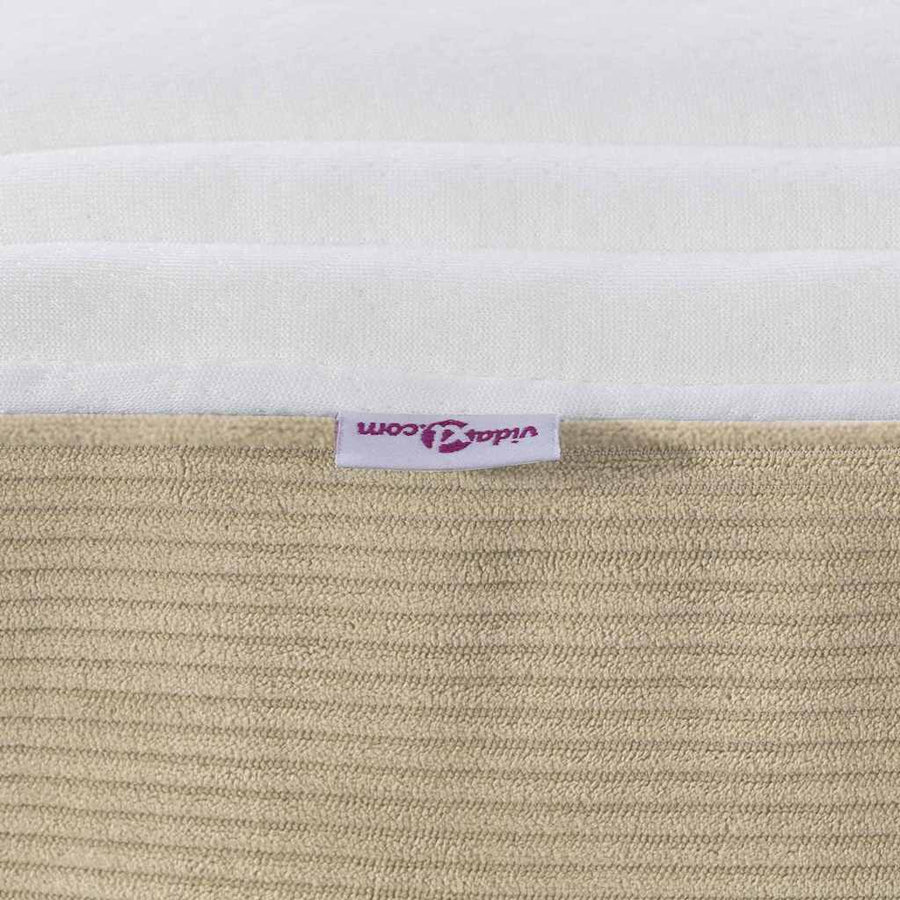 Bedmatras met matras Saliegroen 120 x 200 cm Stof