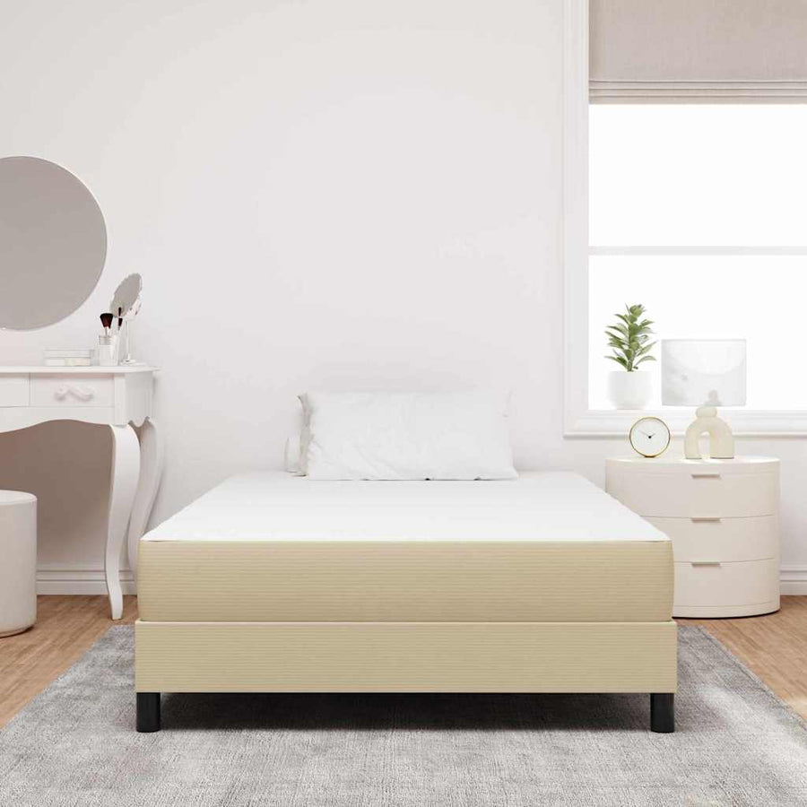 Bedmatras met matras Saliegroen 120 x 200 cm Stof