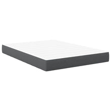 Bedmatras met matras Grijs 140 x 190 cm Stof