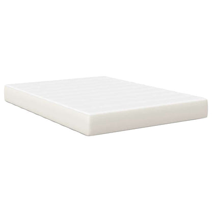 Bedmatras met matras Crème 140 x 190 cm Stof