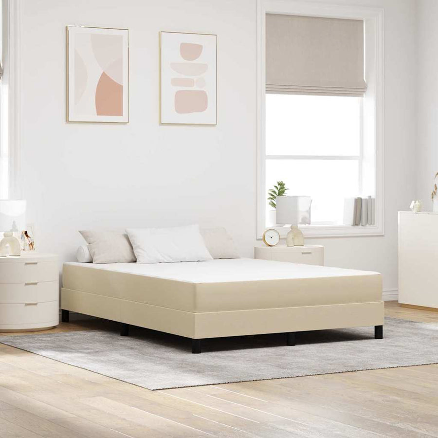 Bedmatras met matras Saliegroen 140 x 190 cm Stof