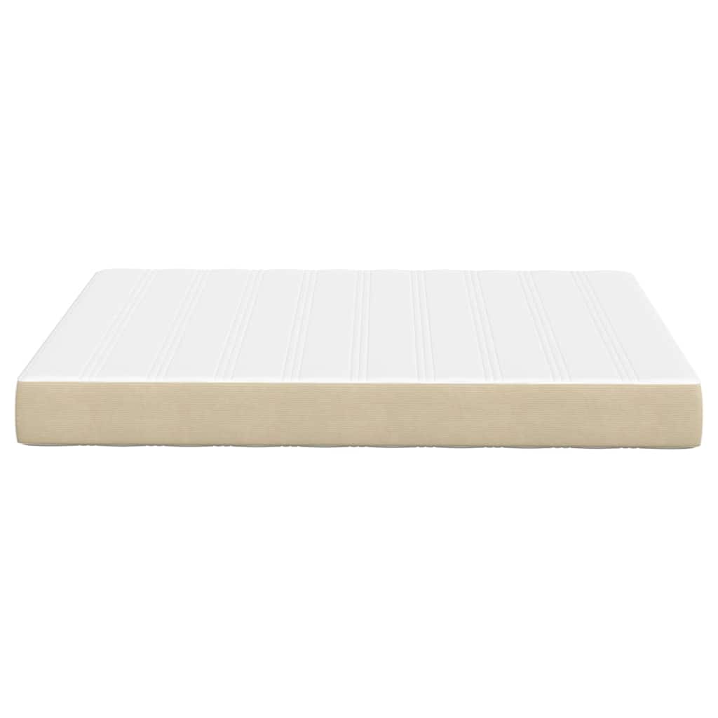 Bedmatras met matras Saliegroen 140 x 190 cm Stof