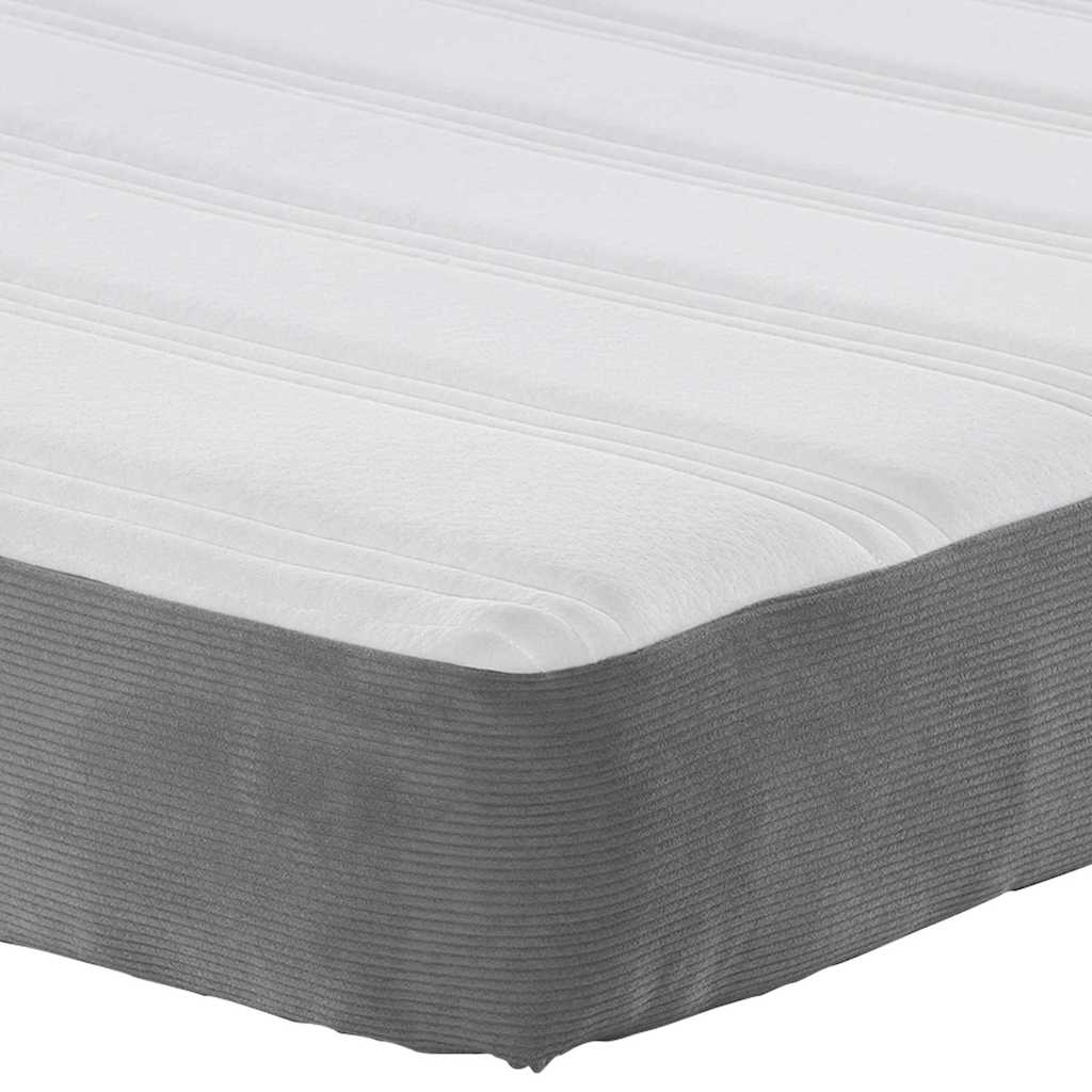 Bedmatras met matras Lichtgrijs 140 x 200 cm Stof