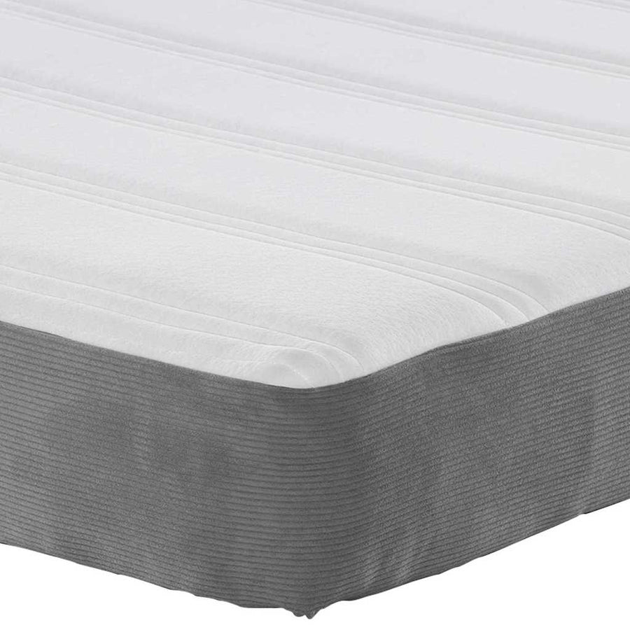 Bedmatras met matras Lichtgrijs 140 x 200 cm Stof