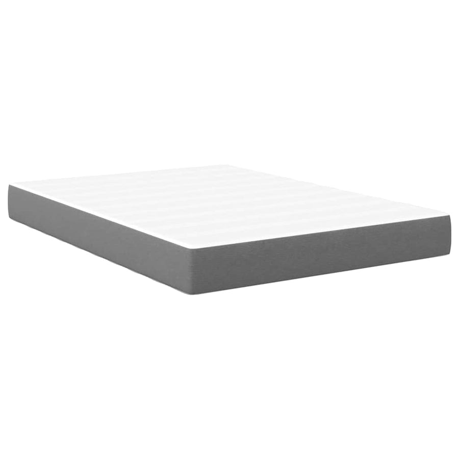 Bedmatras met matras Lichtgrijs 140 x 200 cm Stof