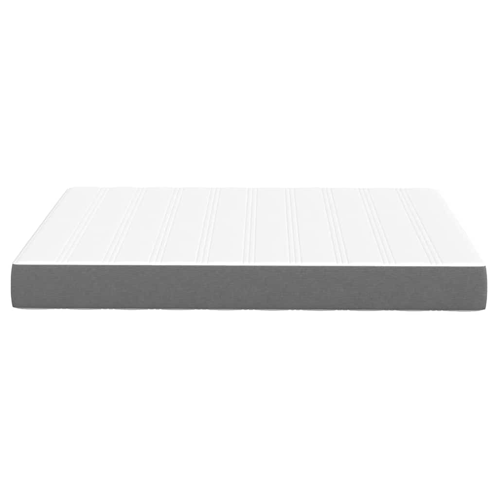 Bedmatras met matras Lichtgrijs 140 x 200 cm Stof