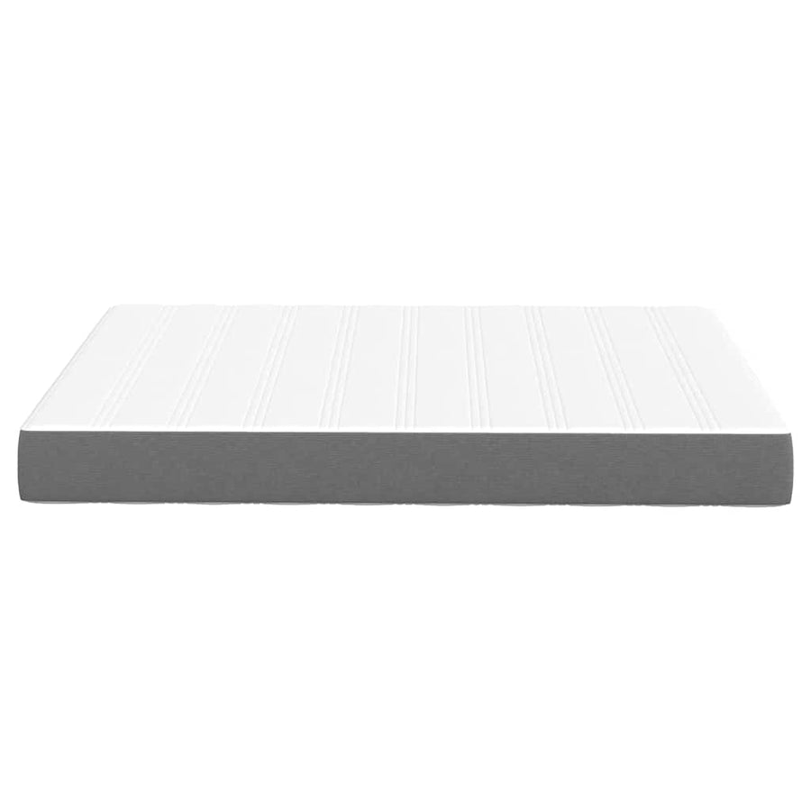 Bedmatras met matras Lichtgrijs 140 x 200 cm Stof