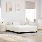 Mattress Cream 140 x 200 cm Fabric