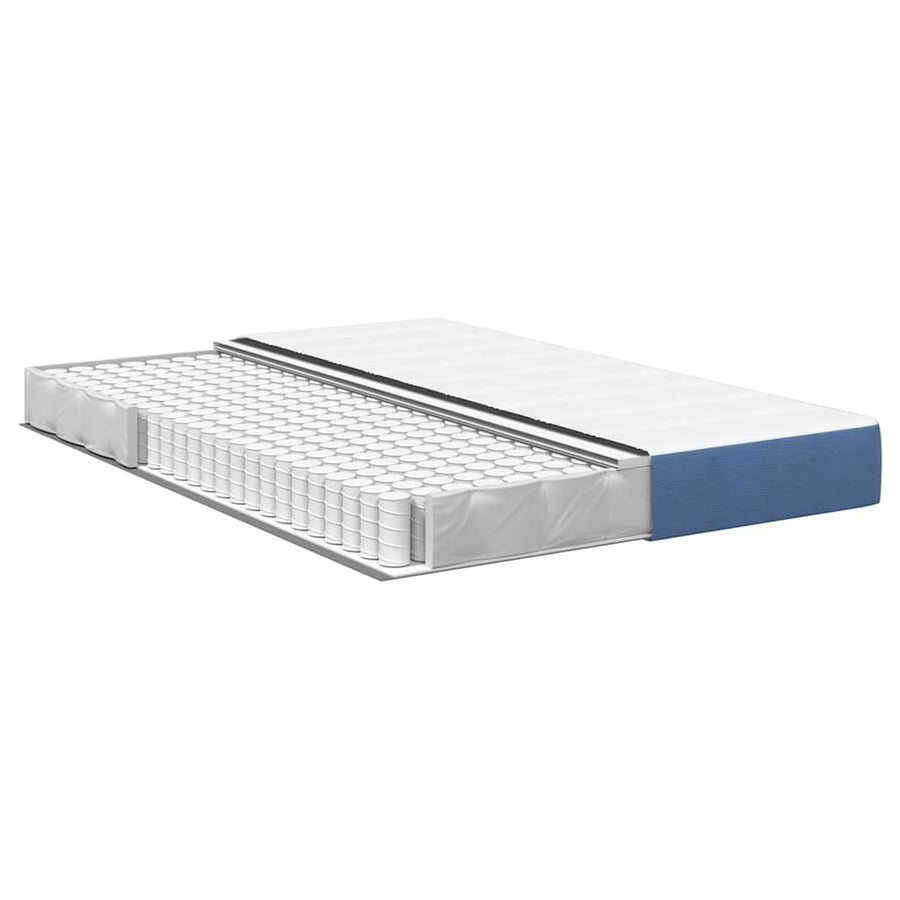 Bedmatras met matras Blauw 140 x 200 cm Stof