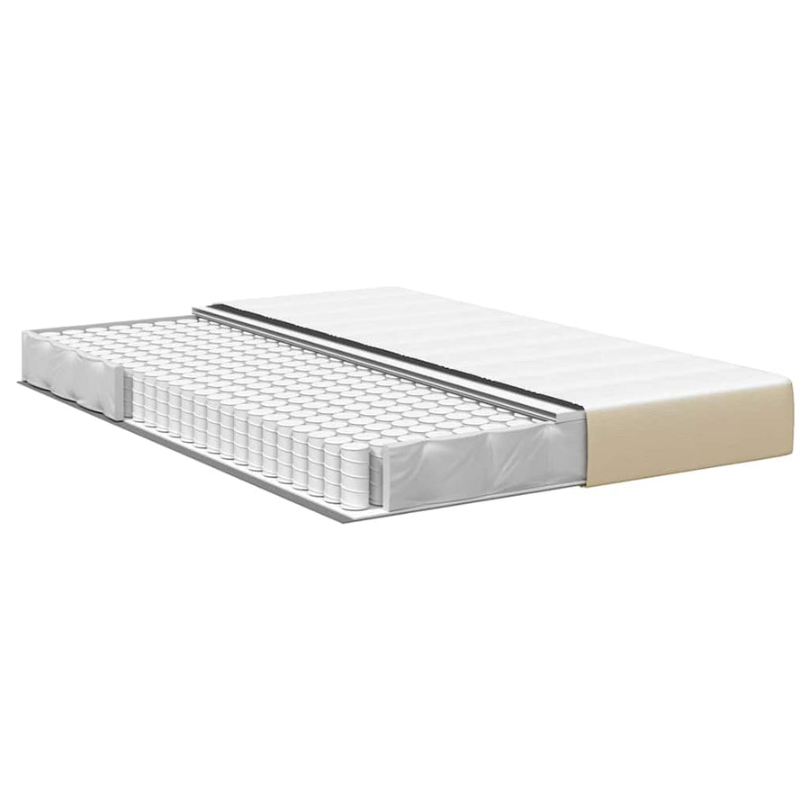 Bedmatras met matras Saliegroen 140 x 200 cm Stof