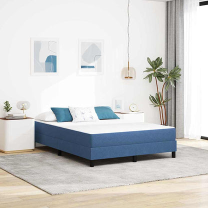 Bedmatras met matras Blauw 160 x 200 cm Stof