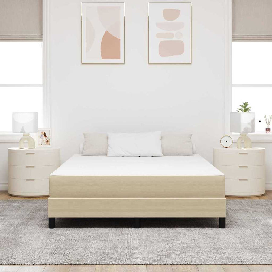Bedmatras met matras Saliegroen 160 x 200 cm Stof