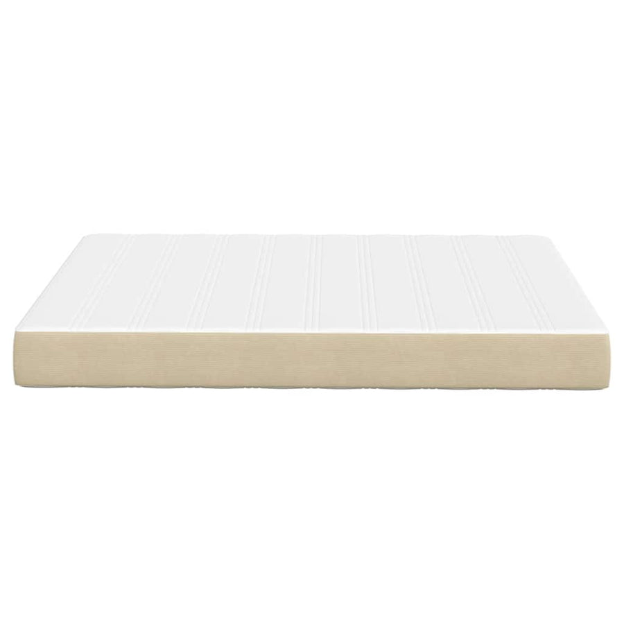 Bedmatras met matras Saliegroen 160 x 200 cm Stof