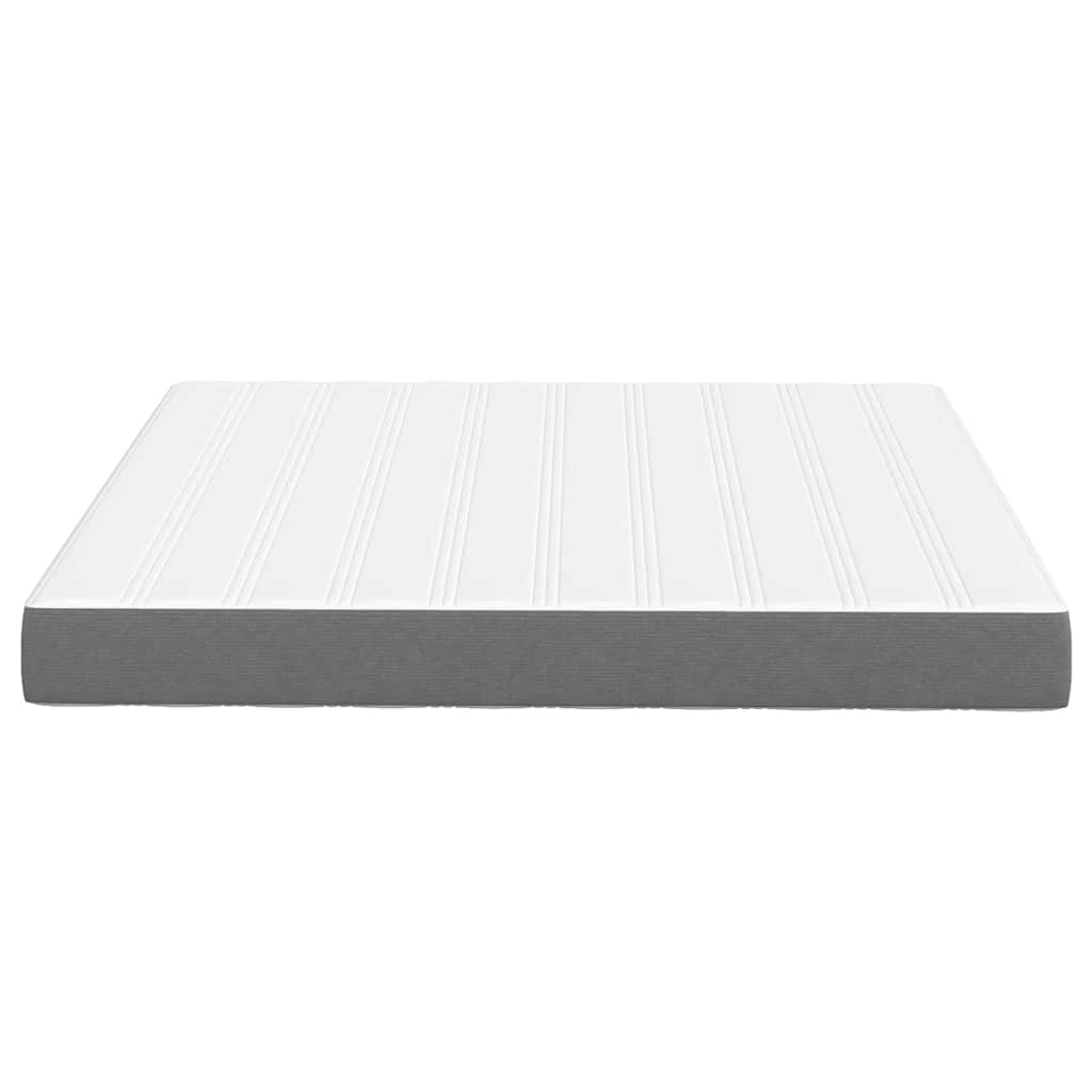 Bedmatras met matras Lichtgrijs 180 x 200 cm Stof